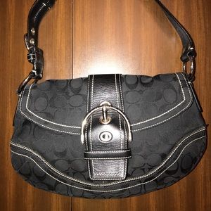 Coach black shoulder bag